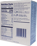 Seven Oceans emergency food ration packaging, back view with nutrition information