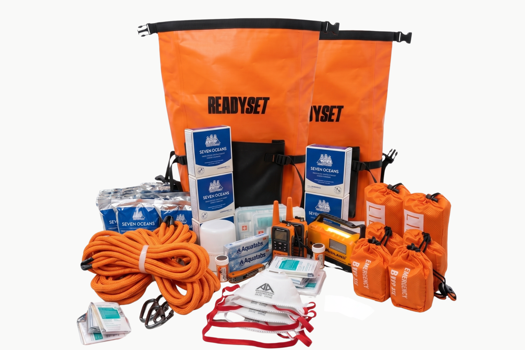 Le kit familial - Trousse d'urgence de 72 heures pour 2 adultes et 2 enfants